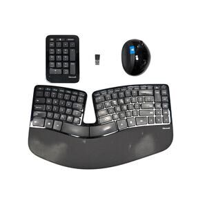 Microsoft Sculpt Ergonomic Wireless Keyboard, Mouse and Number Pad Model 1559